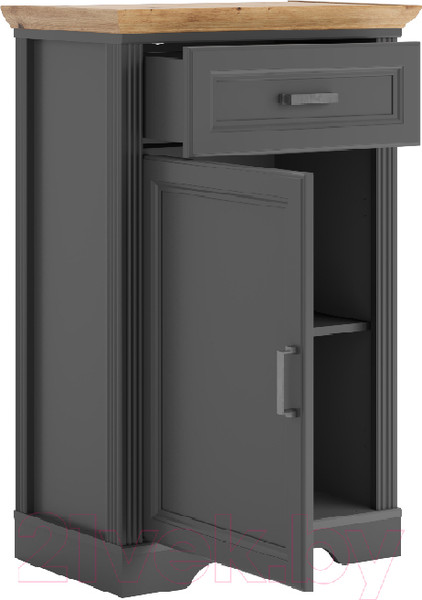 Изображение товара Тумба в прихожую Black Red White Jasmin KOM1D1S (графит/дуб артизан)