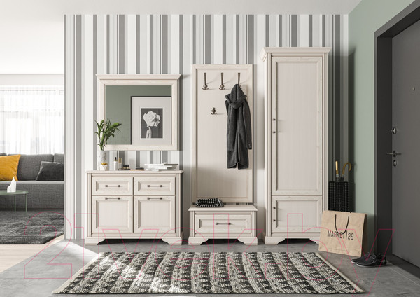 Изображение товара Тумба в прихожую Black Red White Stylius B169-KOM1S (лиственница сибирская)