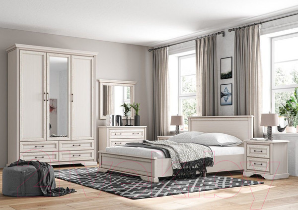 Изображение товара Прикроватная тумба Black Red White Stylius B169-KOM2S (лиственница сибирская)