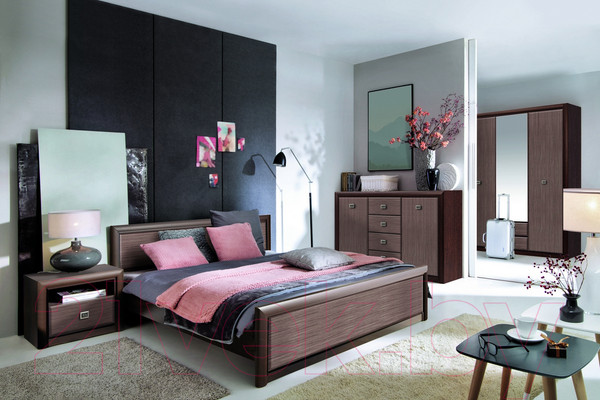 Изображение товара Тумба Black Red White Коен KOM2D4S (венге магия/штрокс)