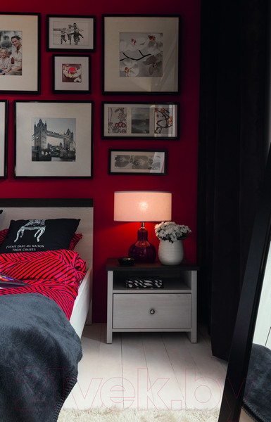 Изображение товара Прикроватная тумба Black Red White Порто KOM1S/50 (джанни/сосна ларико)
