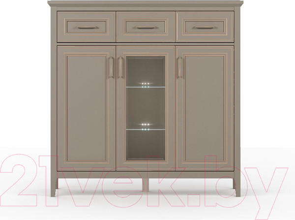 Изображение товара Тумба Black Red White Classic KOM1W2D3S (глиняный серый)