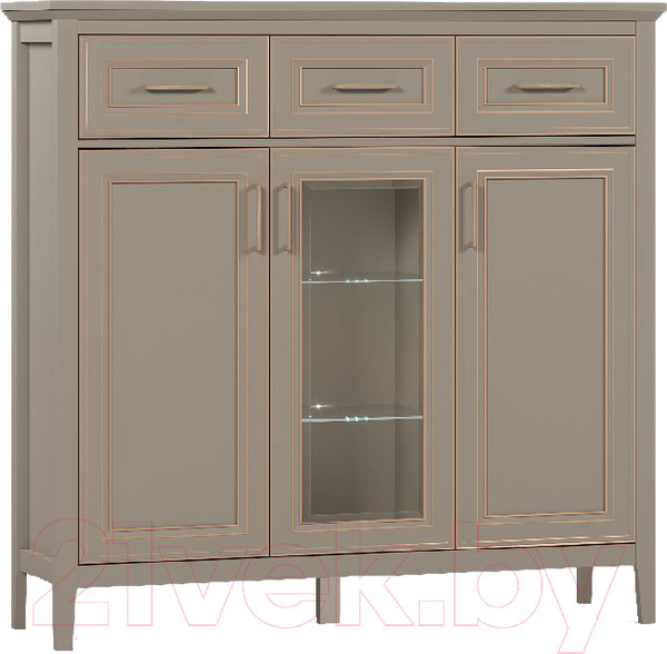 Изображение товара Тумба Black Red White Classic KOM1W2D3S (глиняный серый)