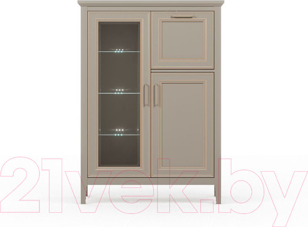 Изображение товара Тумба Black Red White Classic KOM1W1D1B с подсветкой (глиняный серый)