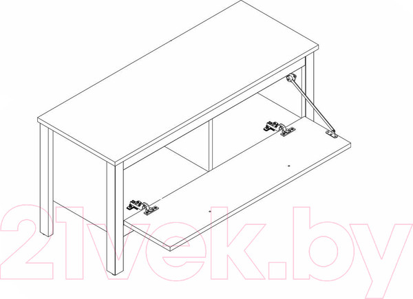 Изображение товара Тумба в прихожую Black Red White Ewa KOM1K/90 (белый)
