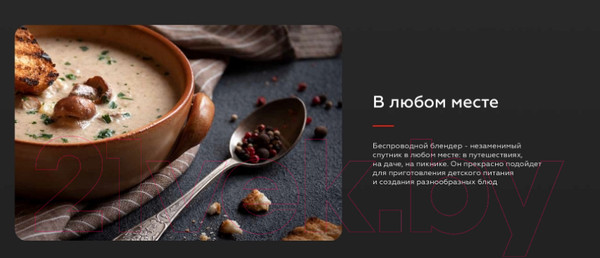 Изображение товара Блендер погружной BQ HB600S (черный)