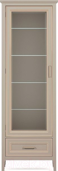 Изображение товара Шкаф с витриной Black Red White Classic REG1W1SZK (глиняный серый)