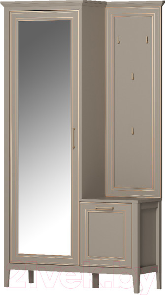 Изображение товара Секция в прихожую Black Red White Classic PPK/L (глиняный серый)