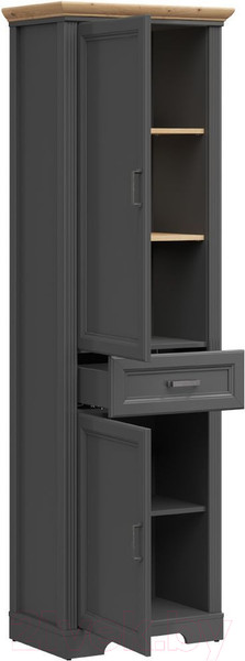 Изображение товара Шкаф Black Red White Jasmin REG2D1S (графит/дуб артизан)