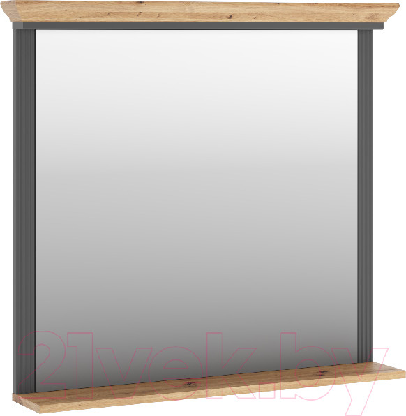 Изображение товара Зеркало Black Red White Jasmin LUS/90 (графит/дуб артизан)