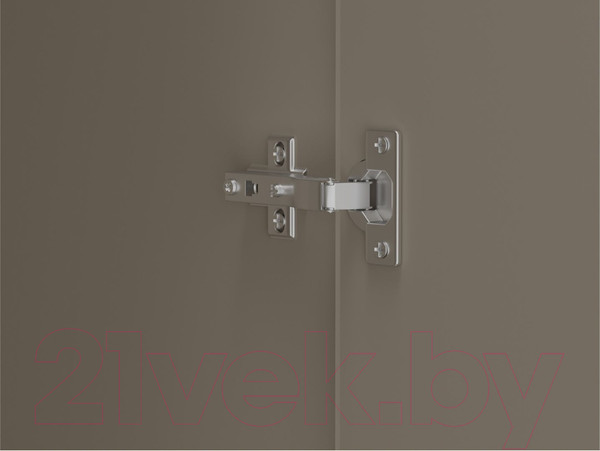 Изображение товара Шкаф с витриной Black Red White Domenica REG1D1W (глиняный серый/дуб сильвержек ореховый)