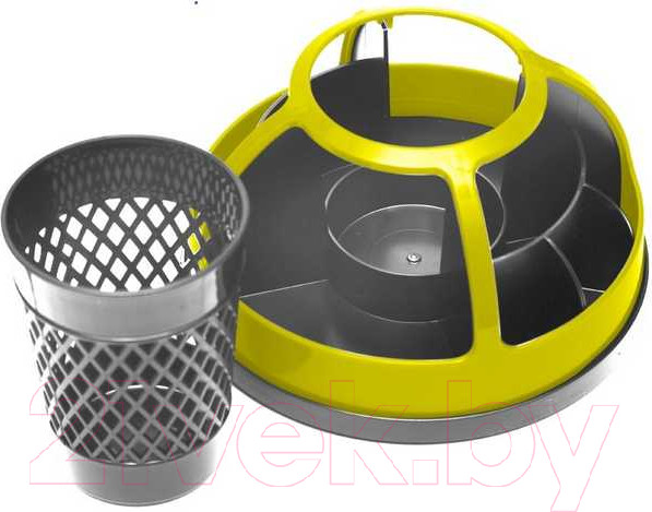Изображение товара Органайзер настольный deVente Whirling / 4102404 (черный/желтый)