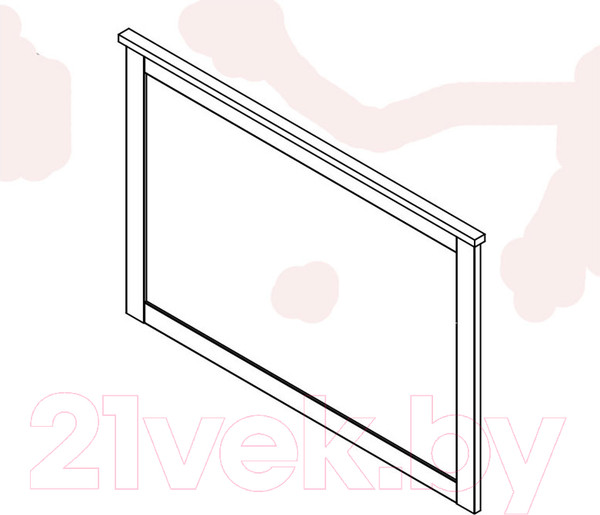 Изображение товара Зеркало Black Red White Loft LUS/90 (дуб вотан/черный)