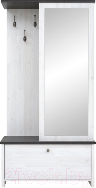 Изображение товара Секция в прихожую Black Red White Порто PPK/95 (джанни/сосна ларико)