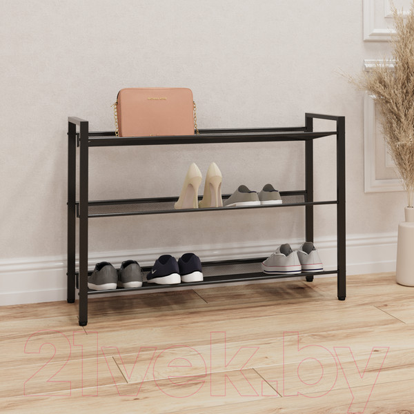 Изображение товара Полка для обуви ЗМИ Торонто 33 / ПДОТ33 (черный)