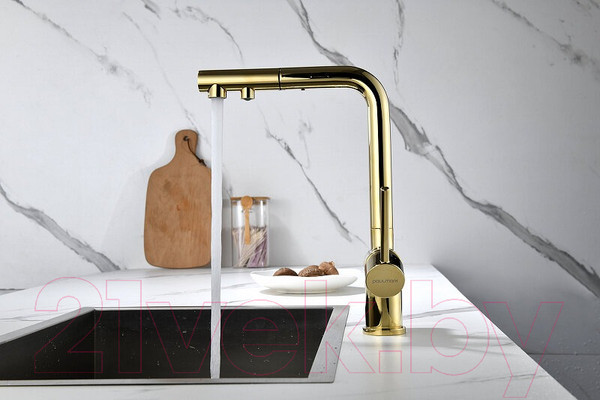 Изображение товара Смеситель Paulmark Serpentine Se213222-G