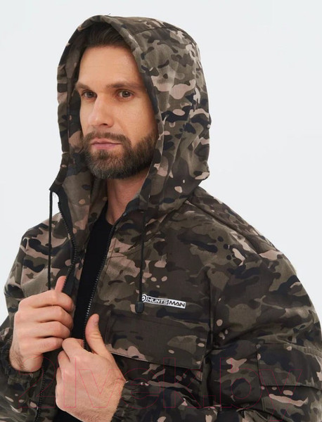 Изображение товара Костюм для охоты и рыбалки Huntsman Стрелок летний Сорочка смесовая Черный мультикам (р-р 60-62/182-188)
