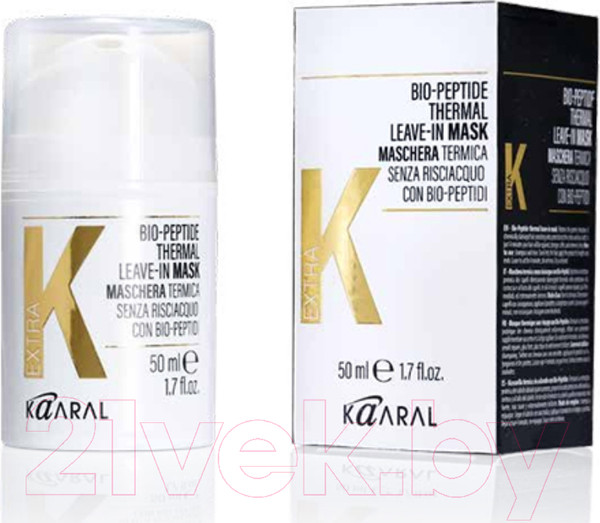 Изображение товара Маска для волос Kaaral Extra K Несмываемая с биопептидами (50мл)