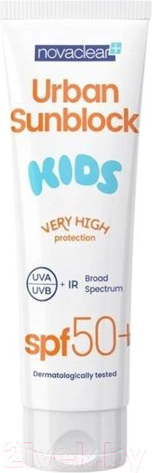 Изображение товара Крем солнцезащитный Novaclear Urban Sunblock Kids SPF50+ для детей (125мл)