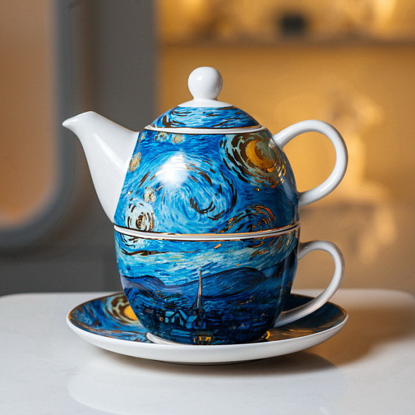 Изображение товара Чайный набор Goebel Artis Orbis/Vincent van Gogh Звездная ночь / 67-062-31-1
