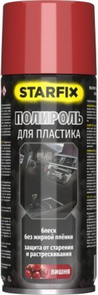 Изображение товара Полироль для пластика Starfix SM-63125-1 (650мл, вишня)