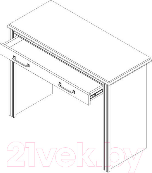 Изображение товара Туалетный столик Black Red White Stylius B169-TOL (лиственница сибирская)