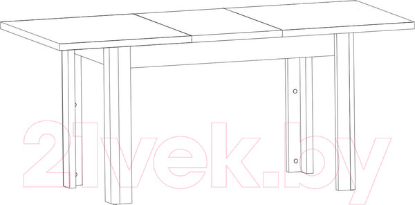 Изображение товара Обеденный стол Black Red White Stylius B169-STO (лиственница сибирская)