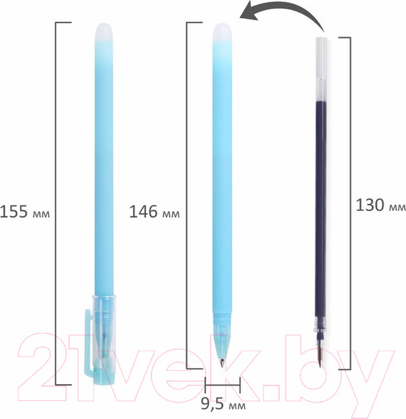 Изображение товара Набор гелевых ручек Юнландия Лимонад / 143655 (4шт)