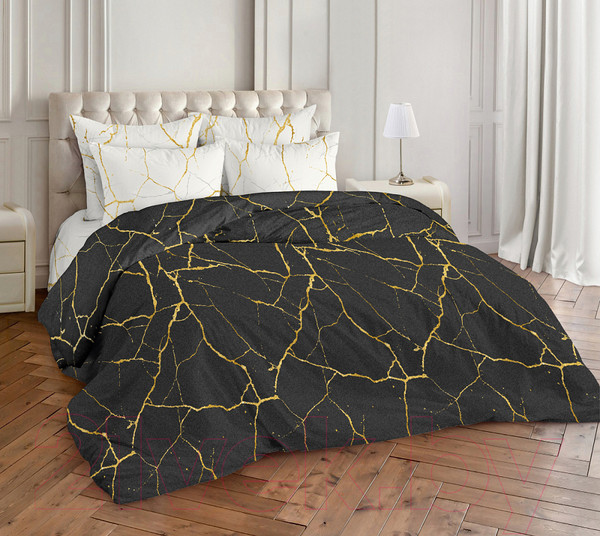 Изображение товара Комплект постельного белья Milanika День и ночь 2сп (поплин)