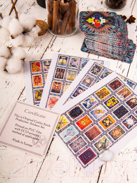 Изображение товара Набор наклеек Gothic Kotik Production Таро Алистер Кроули 1x78 / НаклКроули1