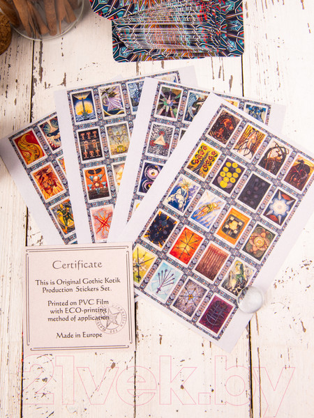 Изображение товара Набор наклеек Gothic Kotik Production Таро Алистер Кроули 1x78 / НаклКроули1