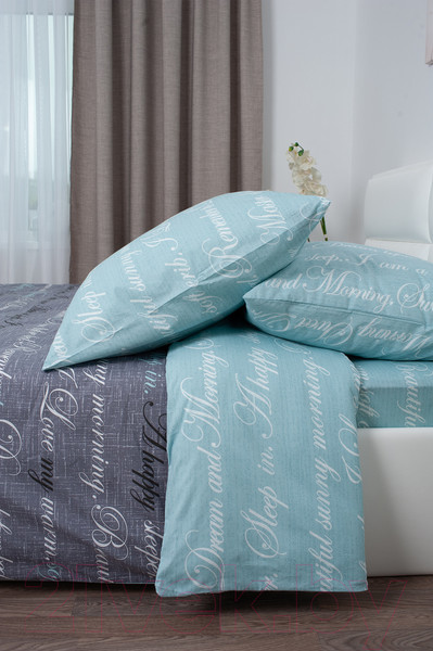 Изображение товара Комплект постельного белья Milanika Письмо 1.5сп (поплин)