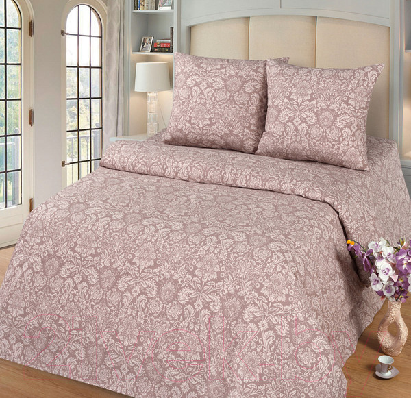 Изображение товара Комплект постельного белья Milanika Латте семейный (поплин-жаккард)