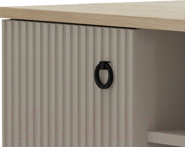 Изображение товара Тумба Black Red White Domenica RTV2D1S (глиняный серый/дуб сильвержек ореховый)