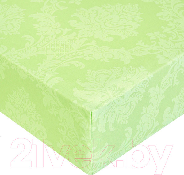 Изображение товара Простыня Milanika Изумруд на резинке 140х200х20 (поплин-жаккард)
