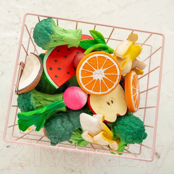 Изображение товара Прорезыватель для зубов Oli & Carol Каучуковый (Orange)