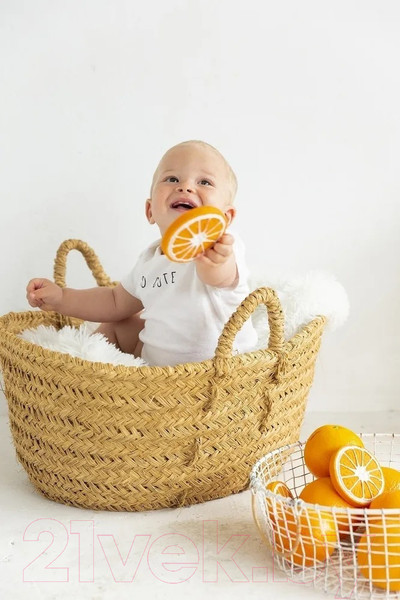 Изображение товара Прорезыватель для зубов Oli & Carol Каучуковый (Orange)