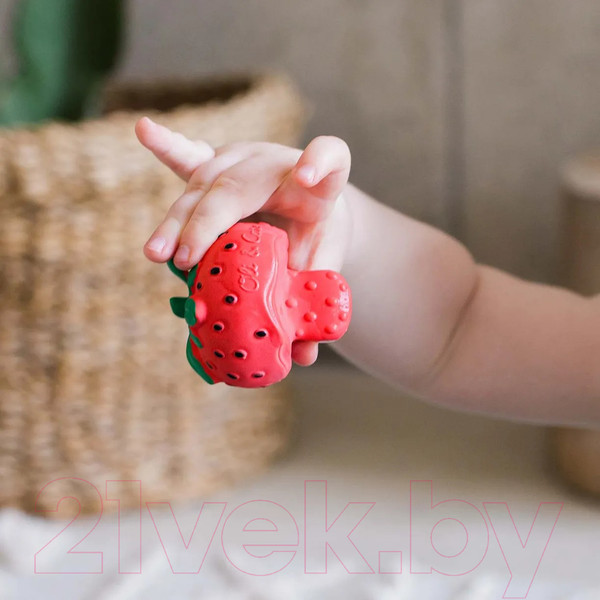 Изображение товара Прорезыватель для зубов Oli & Carol Каучуковый (Strawberry)