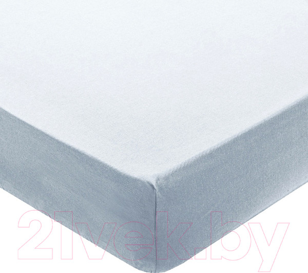Изображение товара Простыня Milanika Серый туман на резинке 90x200x20 (поплин г/к)