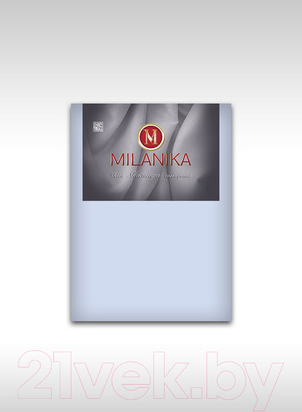 Изображение товара Простыня Milanika Серый туман на резинке 90x200x20 (поплин г/к)