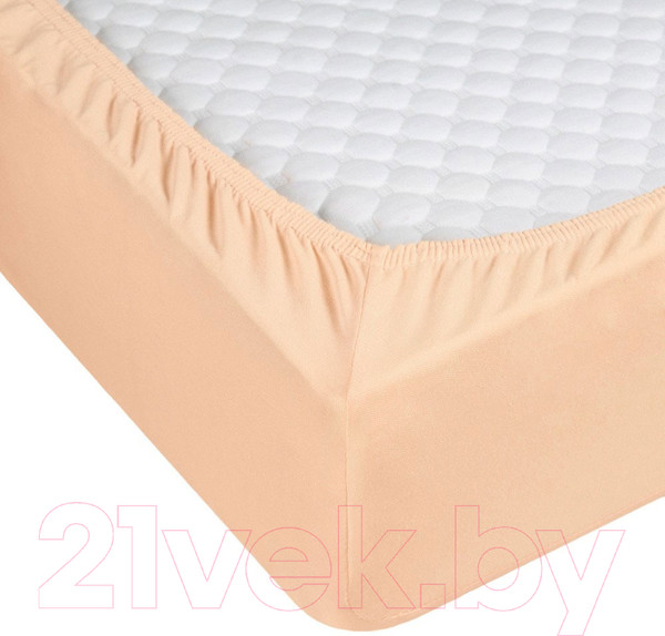 Изображение товара Простыня Milanika Бежевая 160х200х20 (трикотаж)