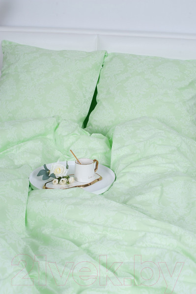 Изображение товара Пододеяльник Milanika Изумруд 1.5сп (поплин-жаккард)