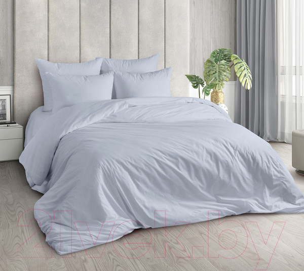Изображение товара Пододеяльник Milanika Серый туман евро (поплин г/к)