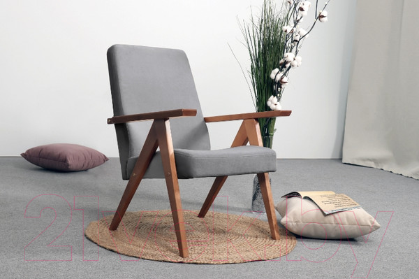 Изображение товара Кресло мягкое Мебельград Калгари Стандарт (мора серый)