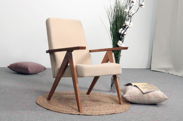 Изображение товара Кресло мягкое Мебельград Калгари Стандарт (мора бежевый)