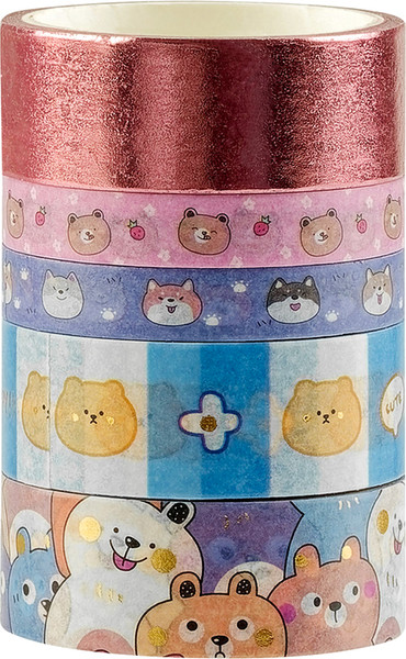 Изображение товара Набор лент декоративных Meshu Bubble Animals / MS_55909 (5шт)