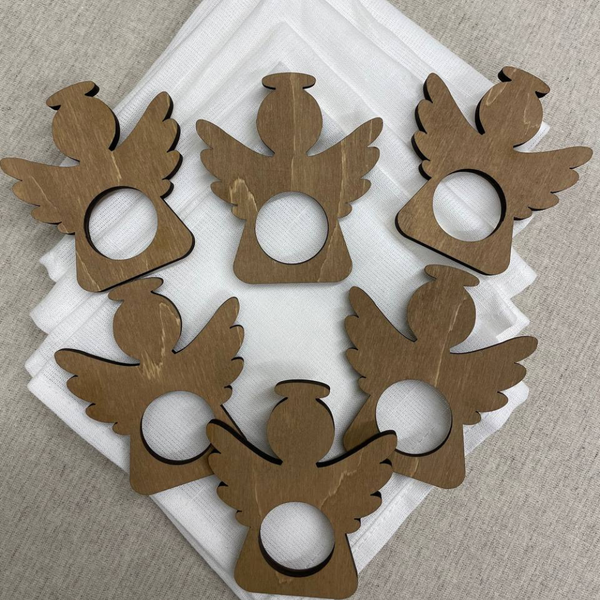 Изображение товара Сервировочная салфетка ОМурМебель Ангелы С кольцами (6шт)