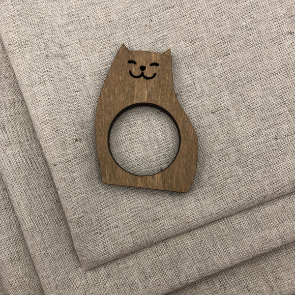 Изображение товара Сервировочная салфетка ОМурМебель Кот С кольцами (6шт)