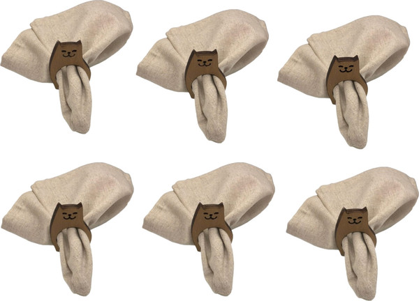 Изображение товара Сервировочная салфетка ОМурМебель Кот С кольцами (6шт)