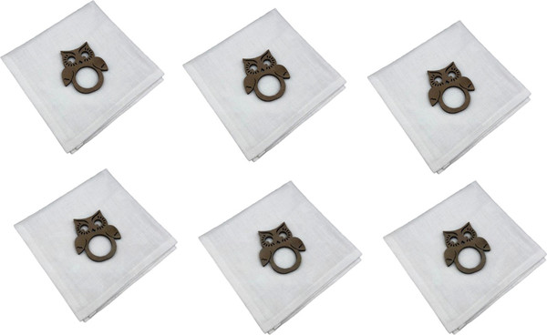 Изображение товара Набор сервировочных салфеток ОМурМебель Сова С кольцами (6шт)